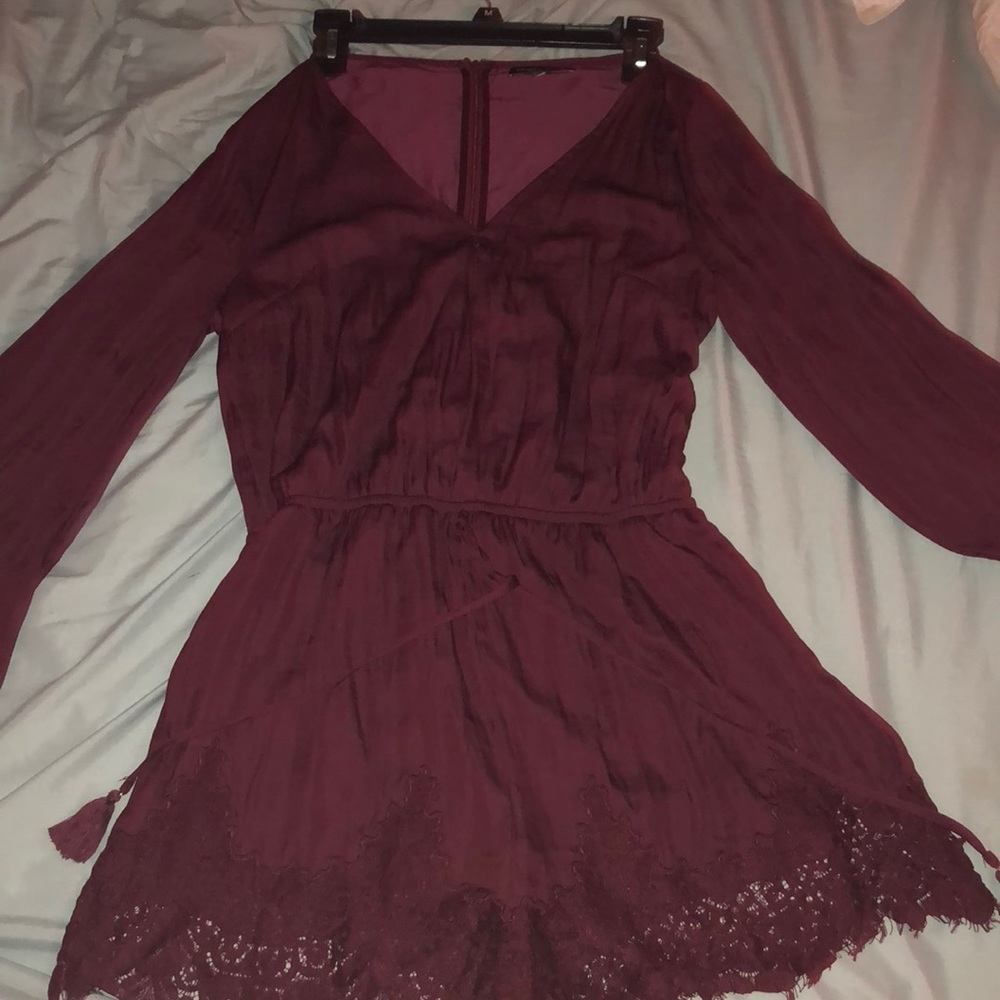 Maroon Kendall and Kylie Romper - Picture 1 of 4